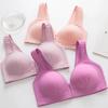 Womens Front Fastening Non-wire Push Up Bra With Soft Lined Deep-v Design For Ultimate Comfort