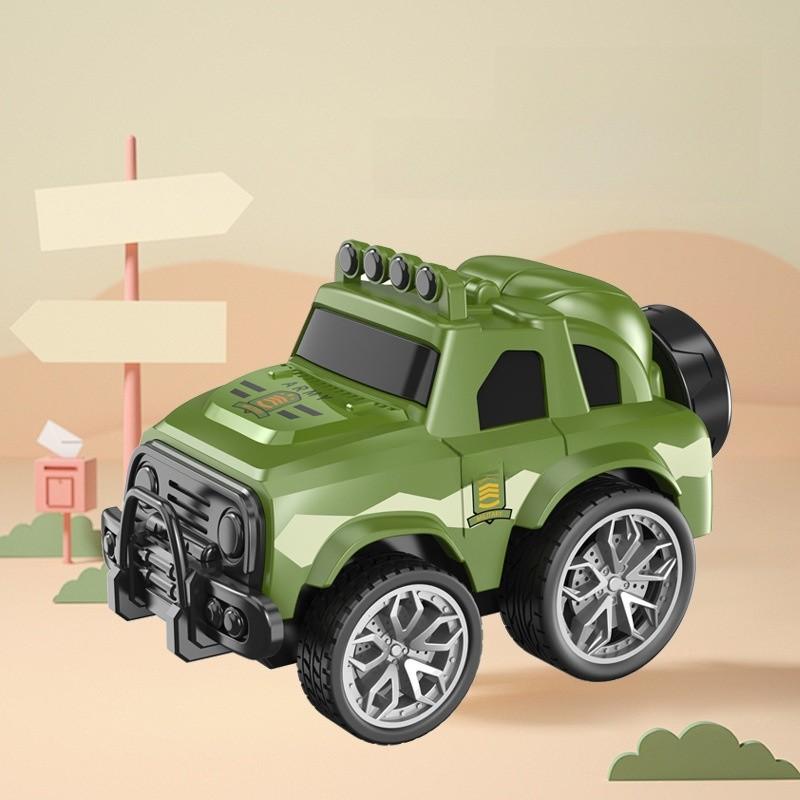 מכונית משטרה צעצוע לשטח עם סיבוב 360 מעלות למשחק ולמידה של פעוטות וילדים