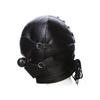 SM Restraint Mask with Adjustable Blindfold and Gag for SM Play and Adult Party Costume [ForstST] Headgear, Opening, Confinement, Restraints,