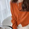 TIFICY Women's Fashion Casual Fall Winter Solid Color Print Long Sleeve V-Neck Tops Women's Clothing Woolen Knitwear Sweaters