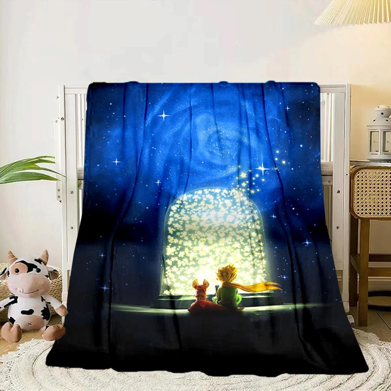 

prince In The Stars Blanket Flannel Blanket for bed, sofa, Camping, Hiking, Picnic Essentials, gift for family Fan gifts 75x90cm