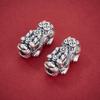 Sterling Silver 999 Ruyi Pixiu with Copper Coins and Beads for DIY Beading and Weaving Rope Accessories