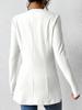 2025 Modern Korean V-Neck One-Button Solid Color Long Sleeve Jacket