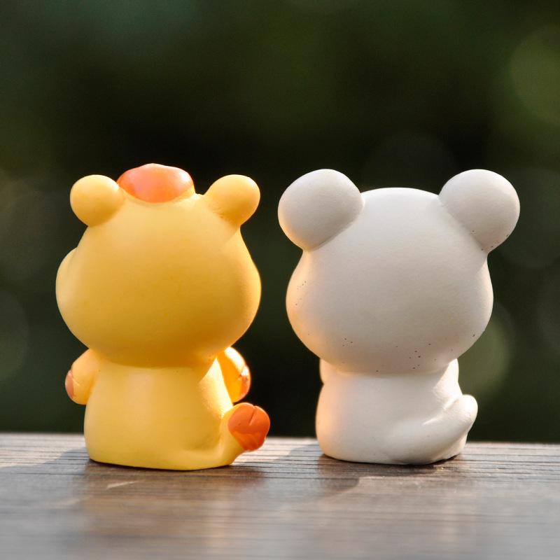 Chinese Zodiac Animal Resin Mini Ornaments for Desk and Car Decor