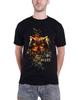 HIM T-Shirt Eule Gesprenkelte Farben Used Band Logo Offiziell Herren Neu Schwarz Unisex T-Shirt