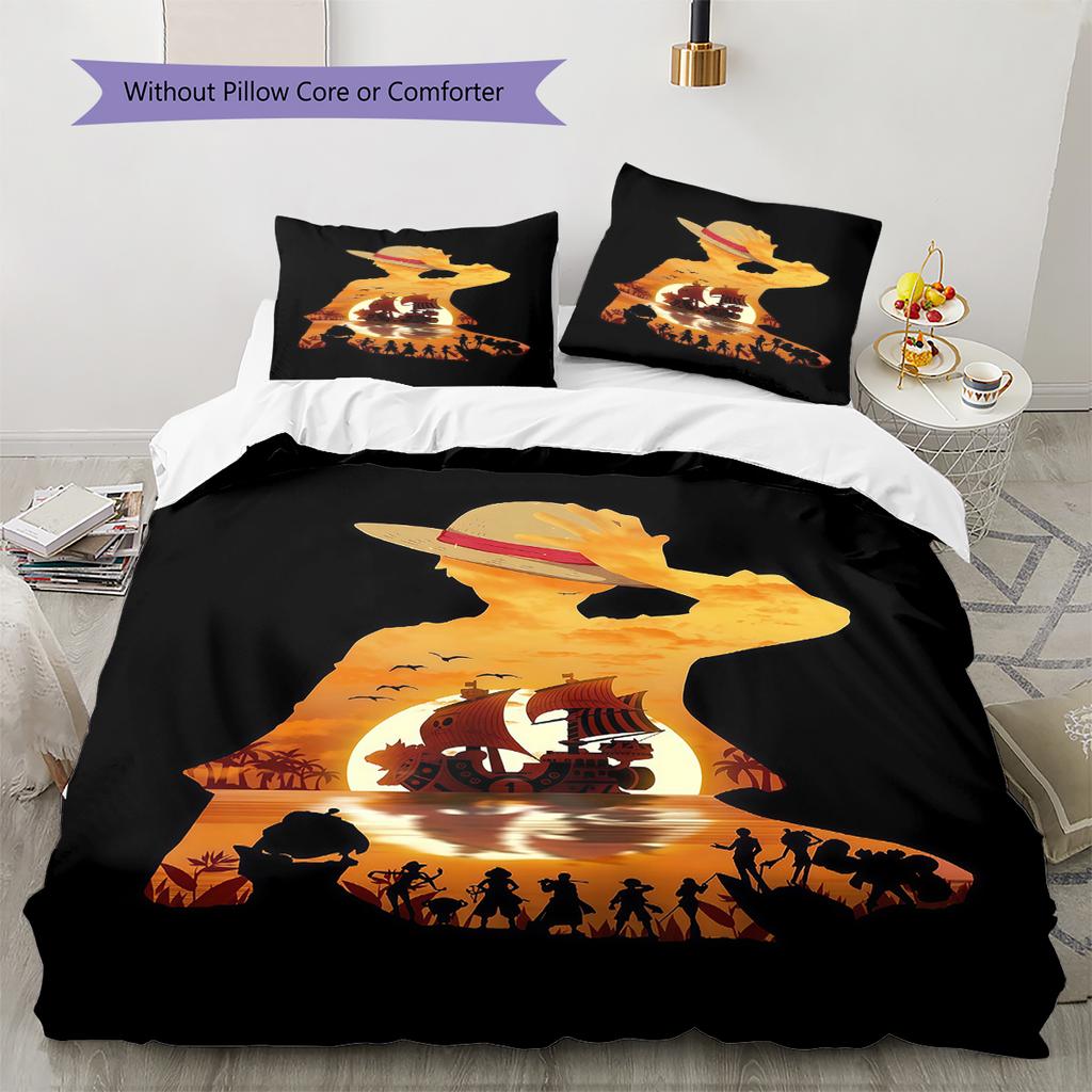 Monkey D. Luffy Soft and Comfortable Duvet Cover,Children's Bedding Set Gift,Extra Large Size, Various Sizes Available -HYQ54