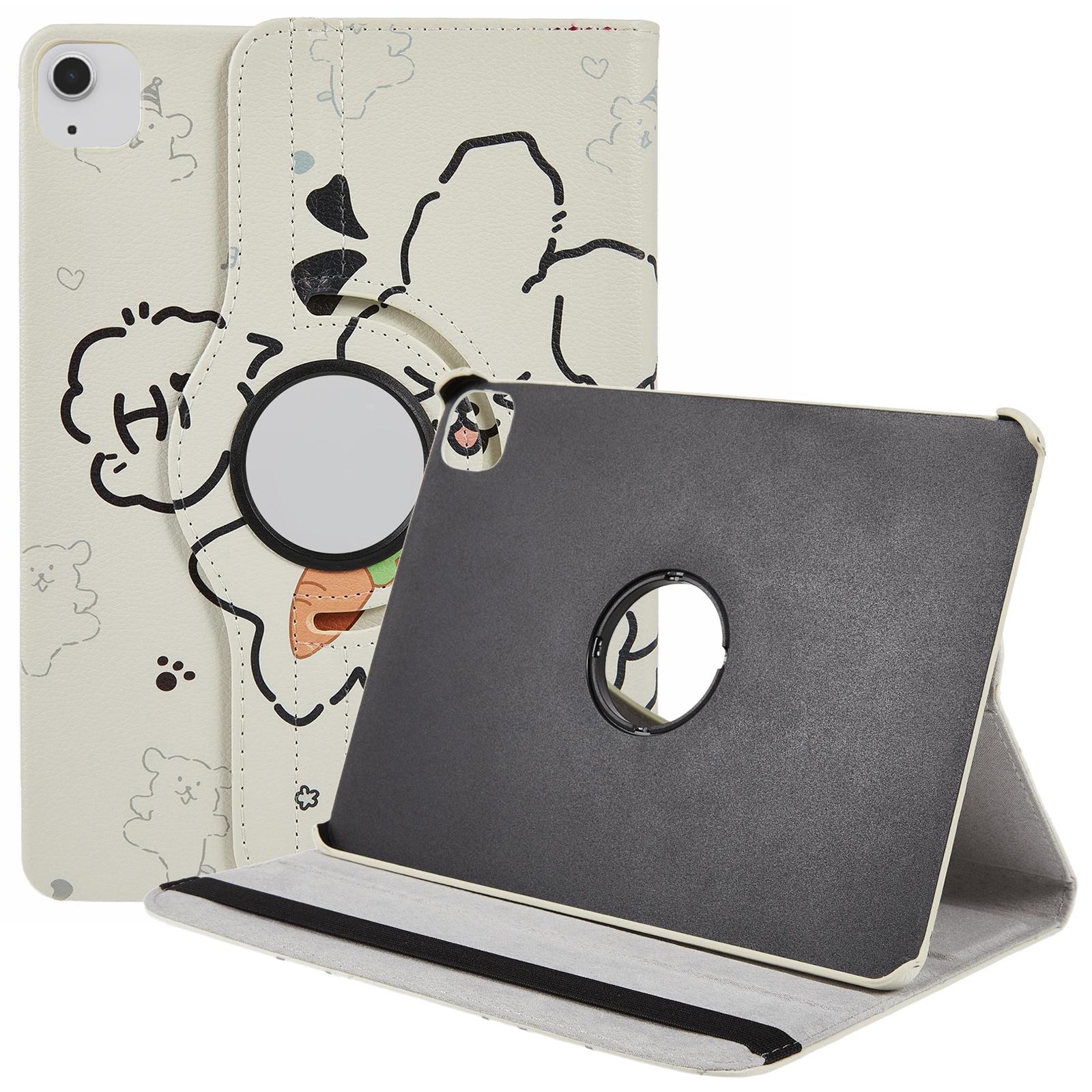 

Tablet Case For iPad Air 11 /(2024)/Air (2022)/(2020)/Pro 11 (2022)/(2021)/(2020)/(2018) , Rotating Stand PU Leather + PC Pattern Printed Cover A