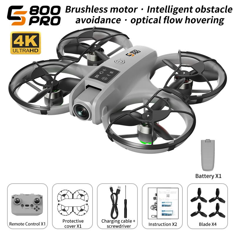 New ES800Pro Drone WIFI GPS 8K Professional HD 360° Dual Cameras Cool Light QuickShot Brushless Motor Foldable RC Quadcopter Toy