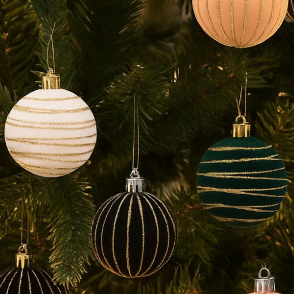 Plastic Christmas Decoative Balls Hanging Xmas Tree Ornaments Christmas Color Balls  Home Decor
