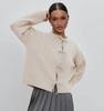 European and American 2026 Autumn/Winter European and American Autumn Casual Loose Cardigan Tie Solid Color Knit Sweater for Women