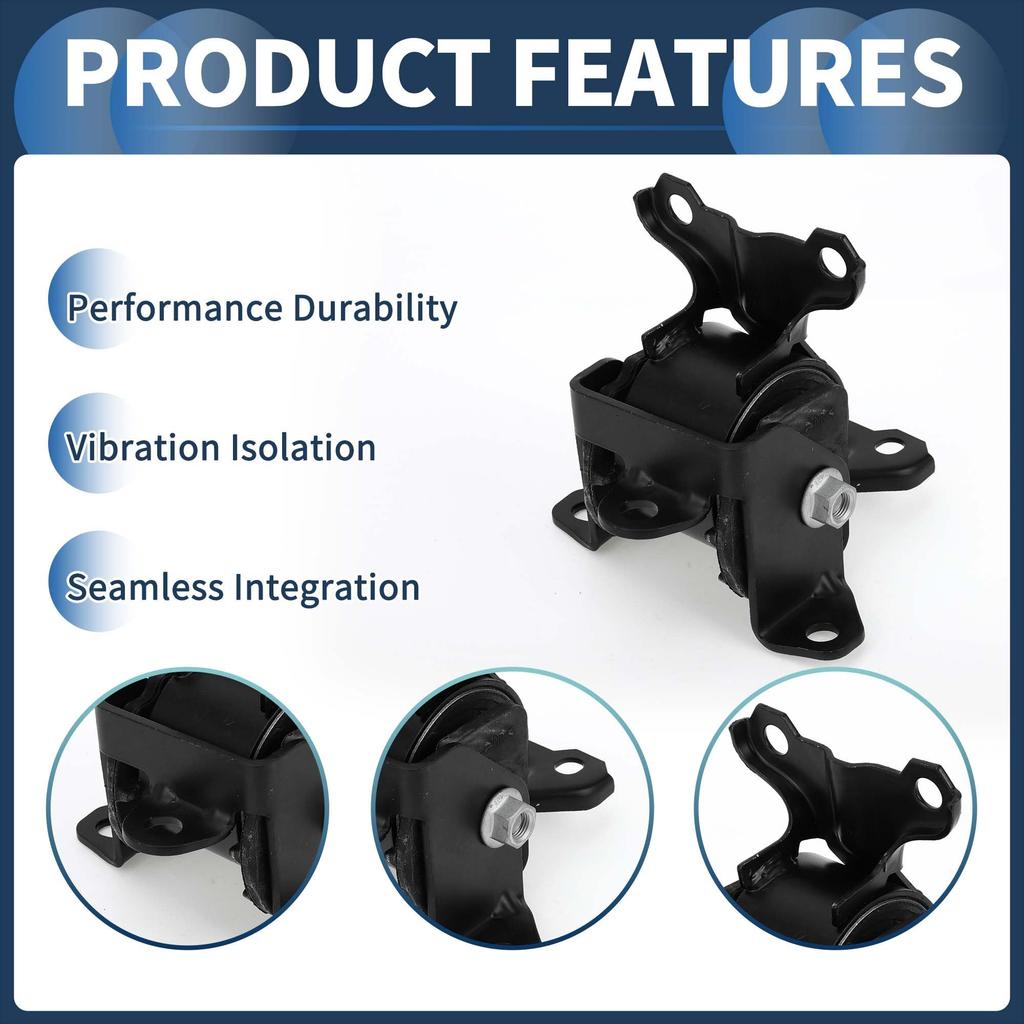 INFINAUTO Engine Motor Mount for Mitsubishi Outlander 2008-2017 Black 1pcs