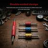 4 PCS R134 R12 A/C Valve Core Remover, Dual Head Air Conditioning Schrader Valve Core Removal Tool, Universal A/C HVAC Line Repair Tool Tire Valve
