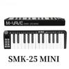 SMK-25/mini Pro MIDI Controller | 25 Velocity Keys + USB-C/Wireless | DAW Control & 15h Rechargeable Studio Tool