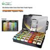 Blue Bamboo 42-Color Watercolor Set with Luminous White and Brushes, 80ml