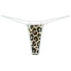 Tanga Seamless Attraente con Stampe Leopardo e Zebra, T-back, Biancheria Intima da Donna G012