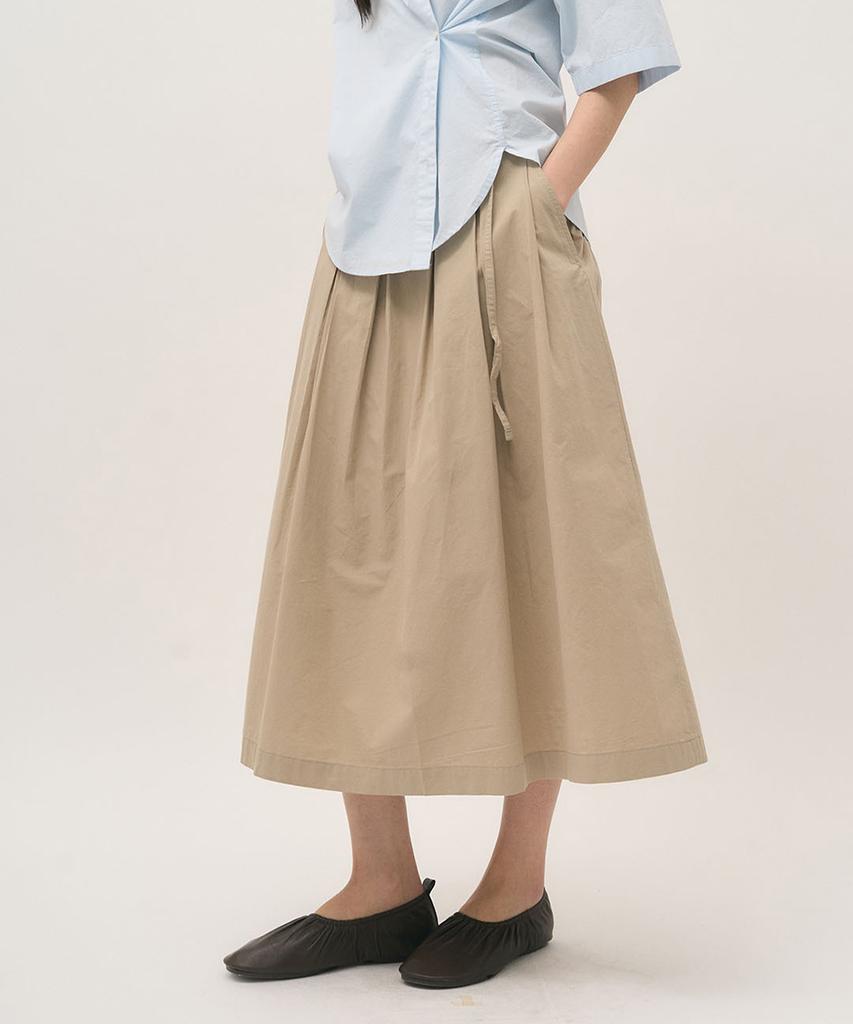 Leopeusaideuhwaiteulabel Serene Pleated Skirt Sand