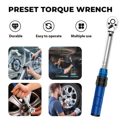 25-350N.m Torque Wrench Square Drive Torques Key ±3% High Precision Torque Wrench Professional Bicycle Automotive Tool