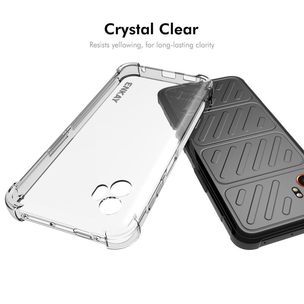 For Samsung Galaxy XCover7 Pro Clear Phone Case ENKAY HAT PRINCE Shockproof Anti-slip TPU Cover