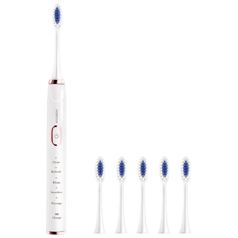 

HYUNDAI X700 Rechargeable Sonic Electric Toothbrush with 6 Brush Heads