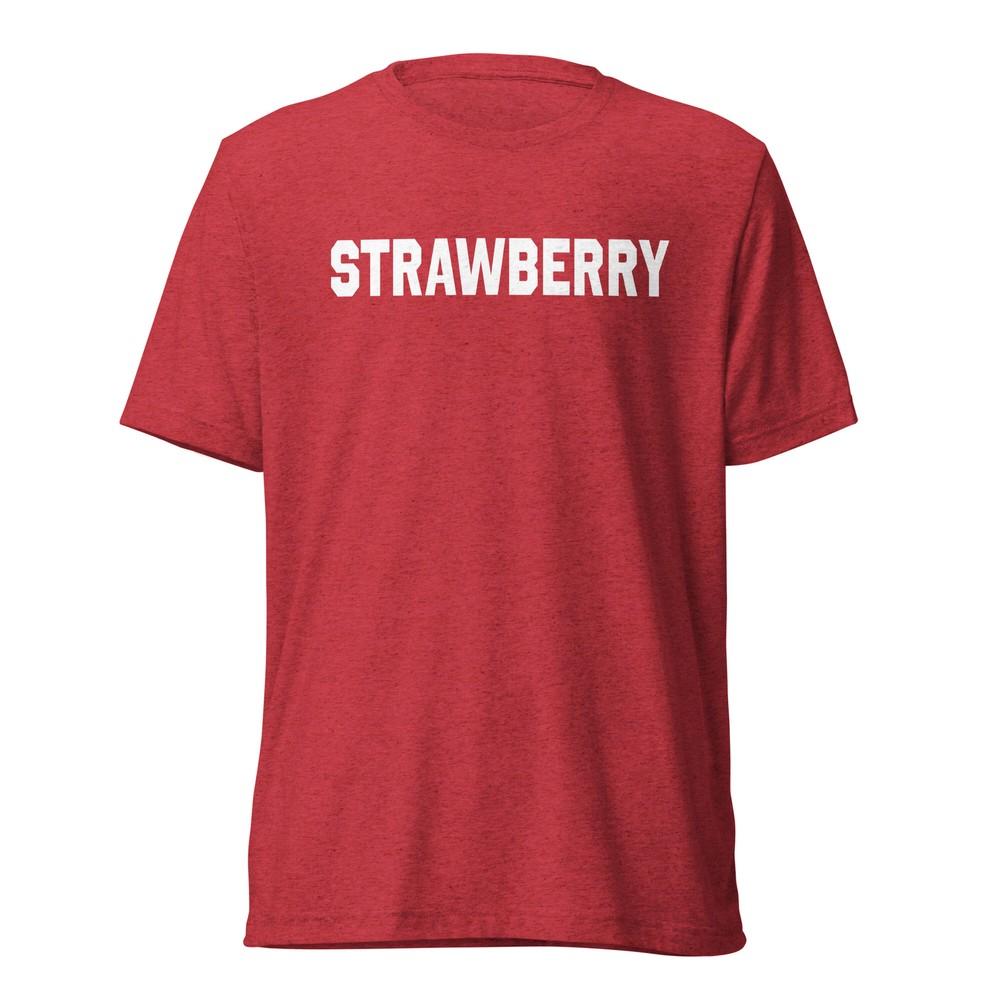 STRAWBERRY T-Shirt Haagen-Dazs Ice Cream Flavor 1970s Style Soft Tri-Blend Tee Unisex T-Shirt XXXL