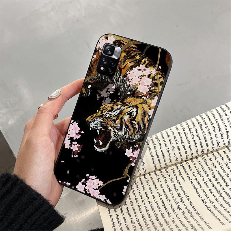 

Japanese tiger Art Funda Phone Case For Xiaomi Redmi note 14 Pro 14 13 12 11 10 Pro 14S 12S 11S Redmi 14C 13C 10 Redmi Note 10 Pro 4G