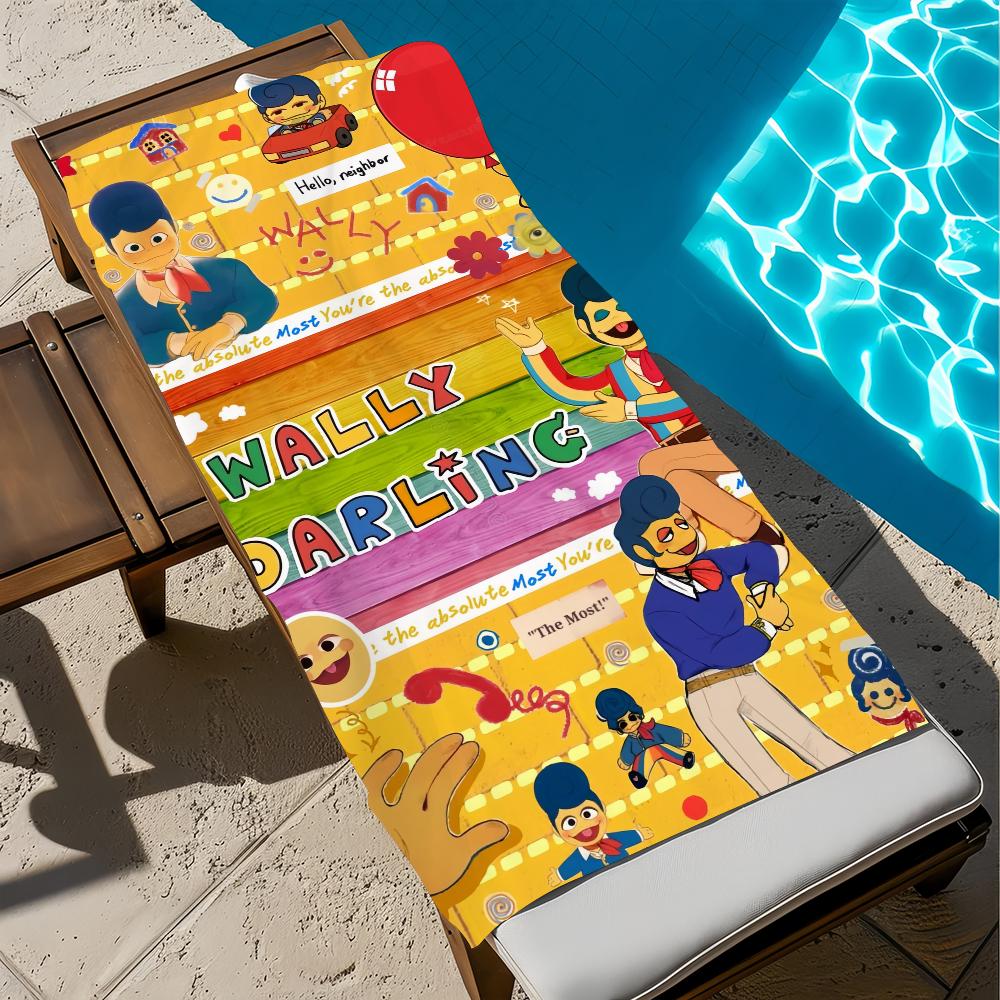 Popular Horror Game W-welcome Home Towel Beach Quick Dry Soft W-wally Pool Towels Gift for Travel Gym Shower Camping sports