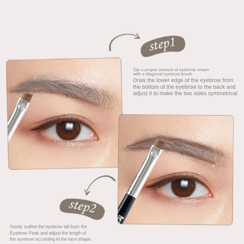 Misty Cushion Eyebrow Cream Natural Dimensional Wild Eyebrow Rooted Waterproof Long Lasting Eyebrow Powder Free Eyebrow Brush