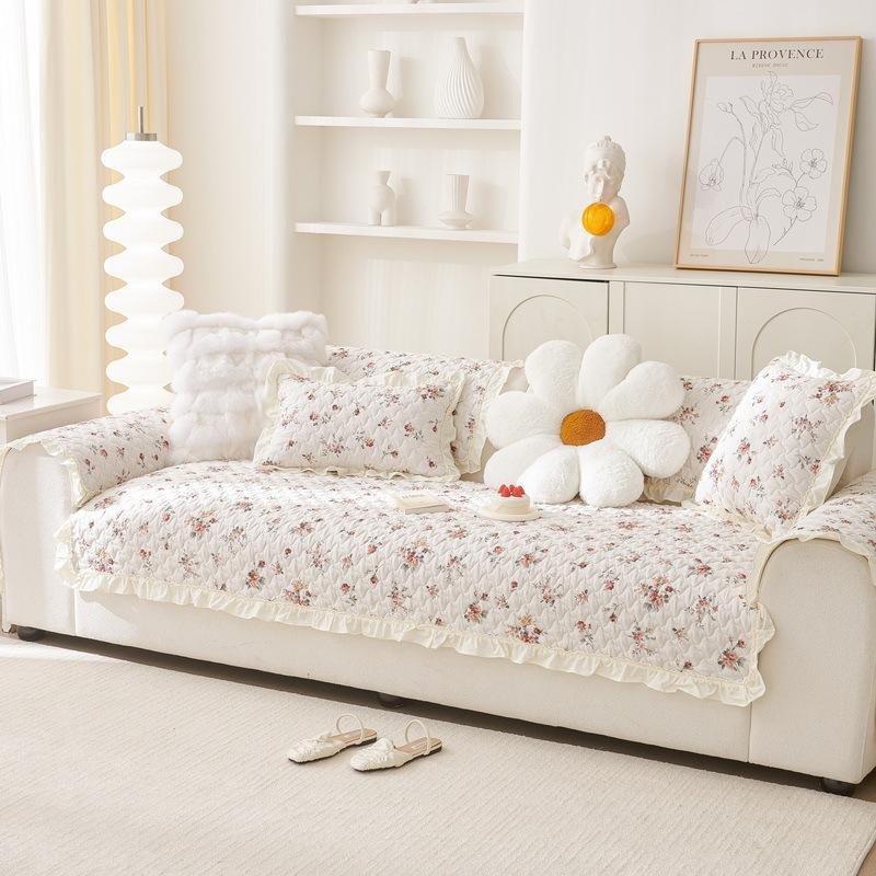 Ins Wind Sofa Cushion  New Four-Season Universal Sofa Cover One Piece Straight Row Non-Slip Sofa Seat Cushion