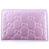 Pristine GUCCI Bifold Wallet Metallic purple Patent leather Women 847207 Used