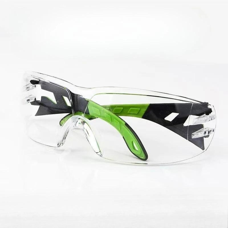 Lab Work Safety Eye Protective Glasses PC Material Anti Impact Wind Dust Proof Goggles Safety Riding Clear Glasses