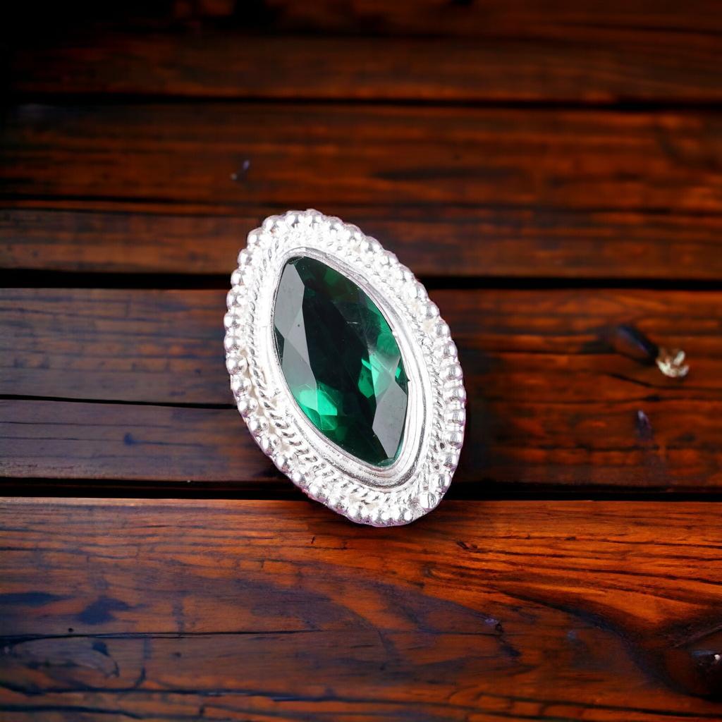 Chrome Diopside 925 Sterling Silver Jewelry Handmade Ring For Mother's Day Gift RR-26-4