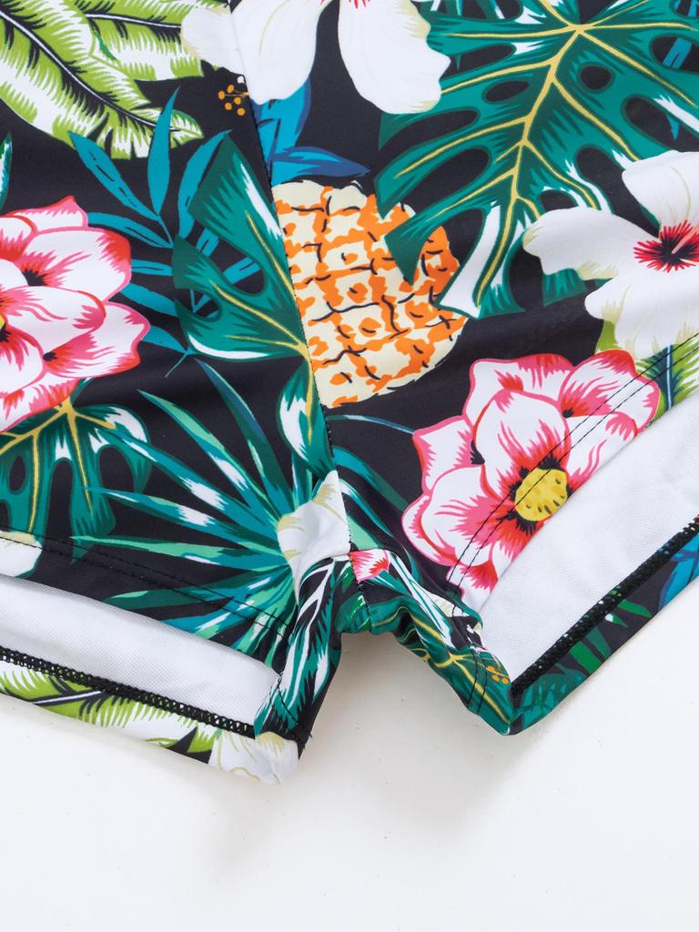 European & American Zippered Two-Piece Long Sleeve Split Swimsuit