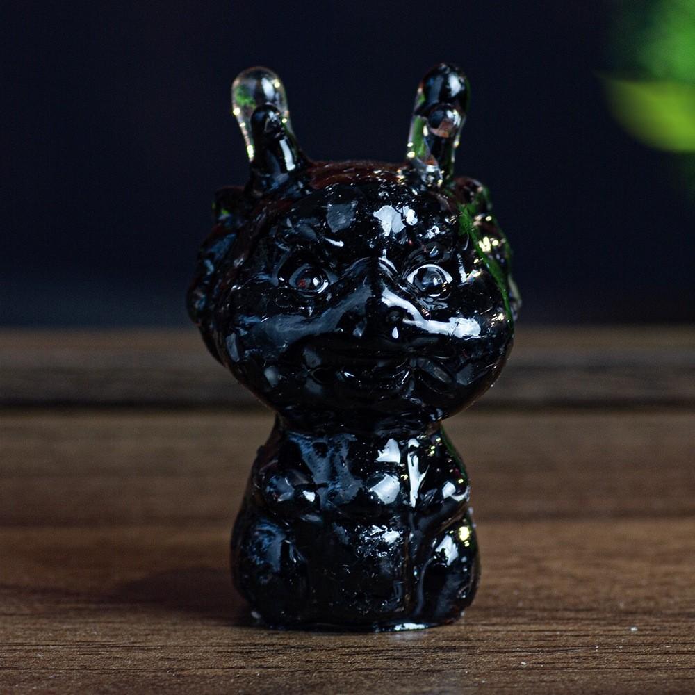 Crystal Resin Animal Figurine With Colorful Shells For Home Decor And Gift Giving