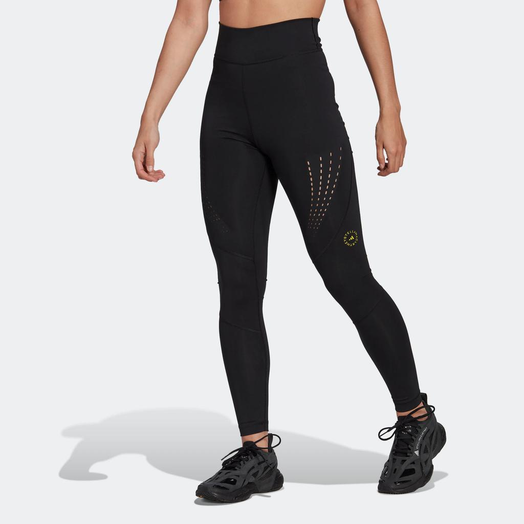 Adidas X Stella McCartney High-Waisted Letter Print Sports Leggings Women Leggings Black HG6876