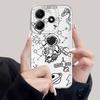 Cartoon Niedliche Astronauten Hülle für Xiaomi Redmi Note 14 Pro Plus 13C 14C A4 Note 13 11S 11 10S 9 10 12S 12 Weiche Handyhülle