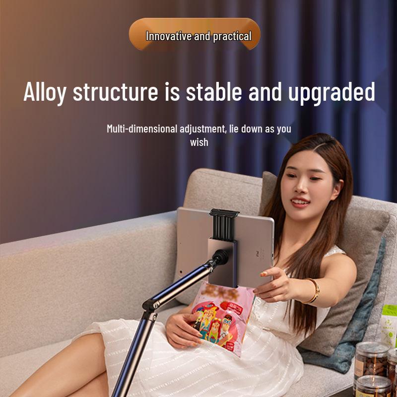 Dual Position Magnetic Phone Holder for Floor-Standing Live Streaming & Multi-functional Top-Down Shooting