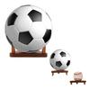Game Day Gift Idea Premium Wood Triangle Sports Ball Display Stand for Basketball Football Soccer Memorabilia for Autographed