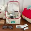 Kawaii Handheld Cosmetic Case Large Capacity Portable Storage Bag Cute Cabin Makeup Bag Girls