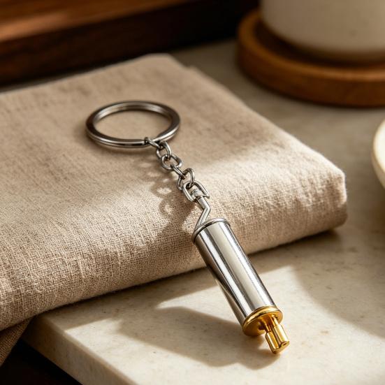 Car Exhaust Pipe Keychain Exhaust Pipe Pendant Keychains for Car Keys Backpack Creative Keychains Gifts for Men Friends Car Enthusiasts