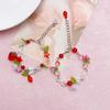 Sweet Flower Bracelet for Women Fashion Bowknot Pearl Beaded Bracelets Jewelry