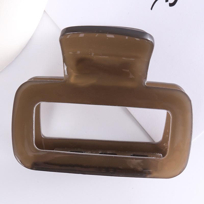 New Hair Clips for Girls Geometric Hollow Out Square Hair Claws Elegant Marble Pattern Women Hair Clips Hair Accessories