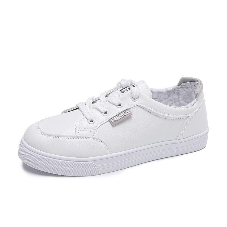 

Little white shoes women s 2025 spring new Korean version of student board shoes flat bottom round head casual single shoes foreign trade women s sh 40 сірий колір
