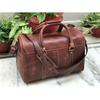 Bolso Weekender Hunter de Cuero Marrón Medio Bolsos y Carteras para Mujer Bolso de Noche para Hombre para Personas Mayores, Oferta de Año Nuevo