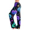 Women's Halloween Printed Drawstring Pajama Pants - Soft Casual Sleep Pants with Spooky Print - Comfortable Wear for Women