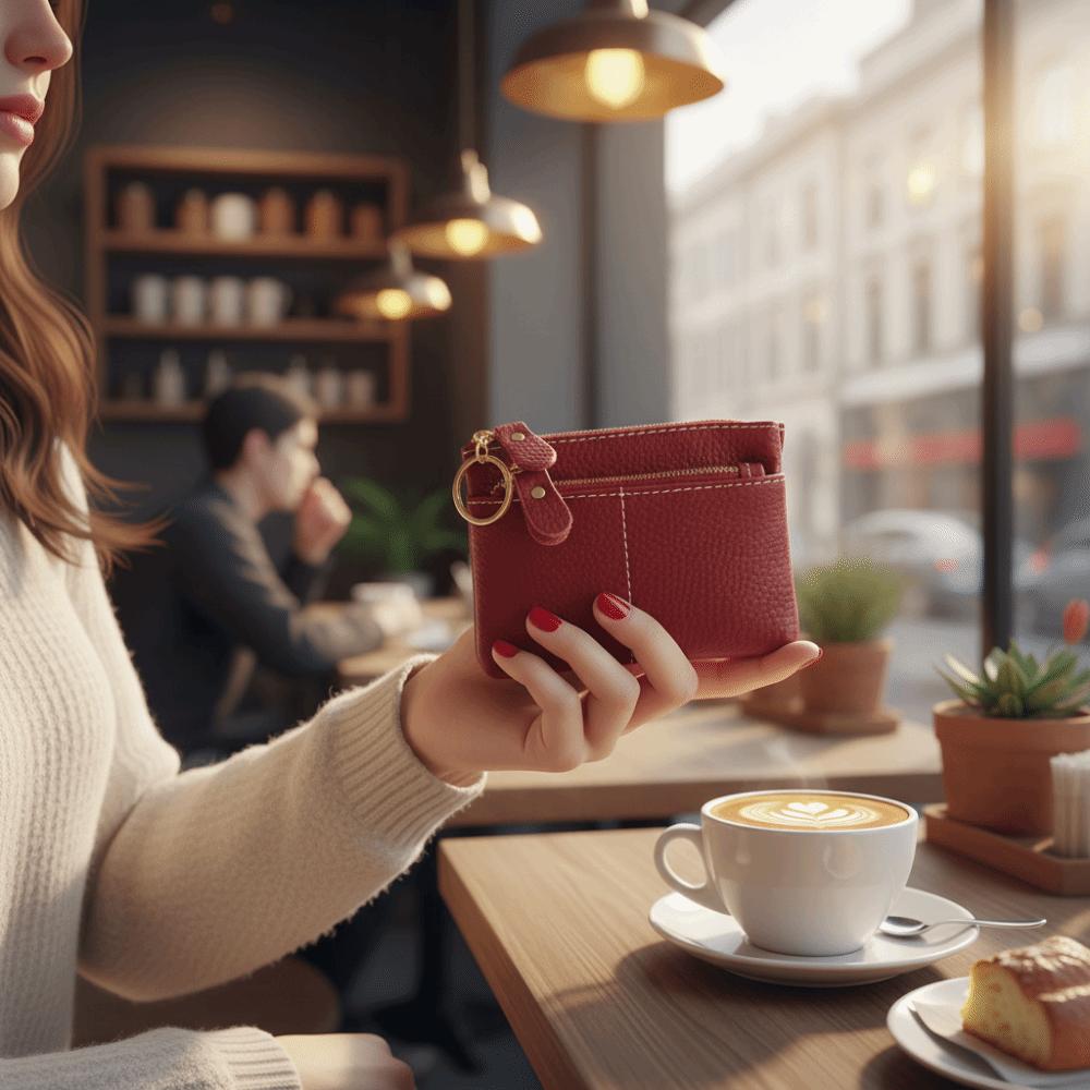 Vintage Mini Coin Purse Multi-Card Slot Card Storage Pouch Fashion Women's Keychain Wallet Outdoor