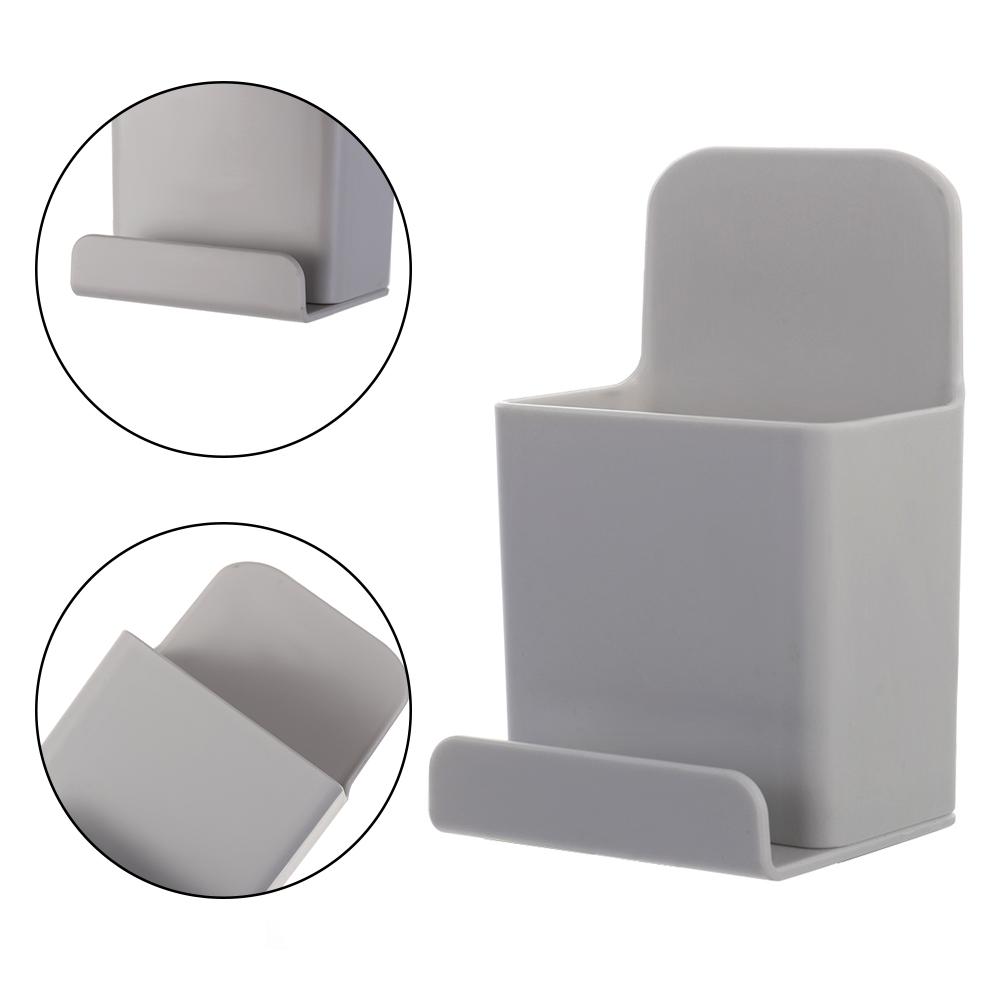 Stand Rack TV Remote Control Organizer Wall Mounted Adhesive Hanger Air Conditioner Storage Box