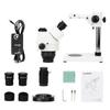 SVBONY SM402 Stereo Trinocular Zoom For High Rotating Working Distance With LED Ring Experimental Use Microscope, Type, Inspection, 7x-45x