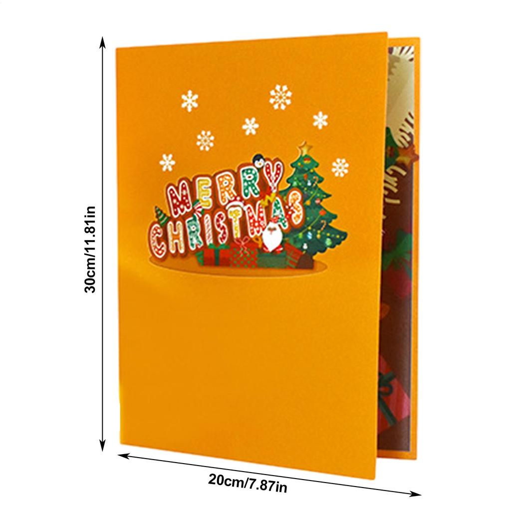 Christmas Cards 3D Merry Christmas Greeting Card With Music And Light Celebration Keepsake For Kids Boys Girls Family Greetings