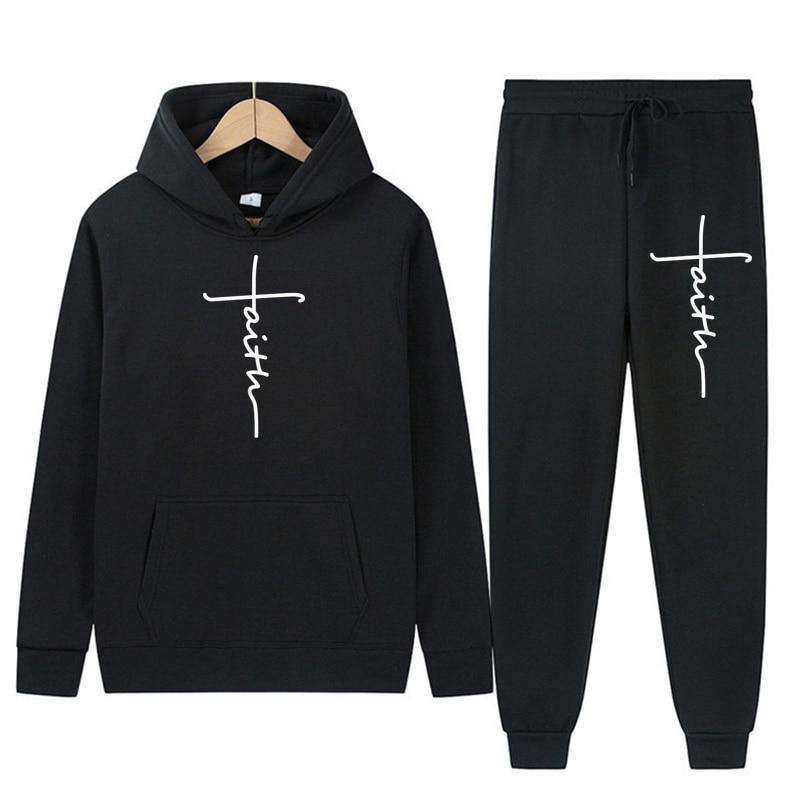 2026 Men's Hooded Sweatshirts and Men Pants Casual Men's Tracksuit Sportswear Autumn Winter Men Suit Men's Clothing Leisure Sets Male