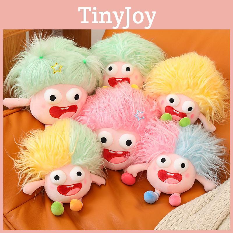Funny Plush Toy With Big Eyes And Fluffy Hair Perfect For Diy Ugly Dolls In Stock